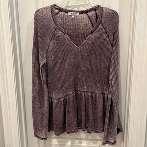 Waffle Knit Top